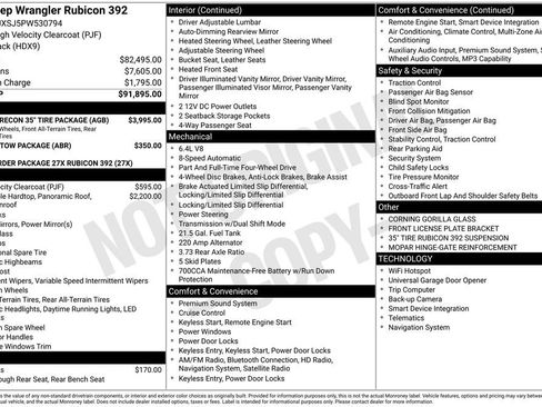 Used 2023 Jeep Wrangler Unlimited Rubicon 392 w/ Xtreme Recon 35" Tire Package image 23