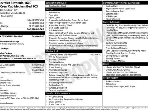 Used 2022 Chevrolet Silverado 1500 Custom w/ LPO, Dark Essentials Package image 10