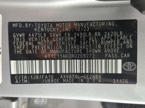 Used 2024 Toyota Camry LE FWD image 22