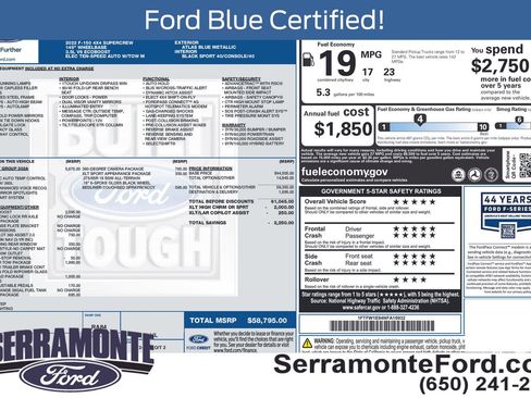 Used 2022 Ford F150 XLT w/ Equipment Group 302A High AWD/4WD image 13