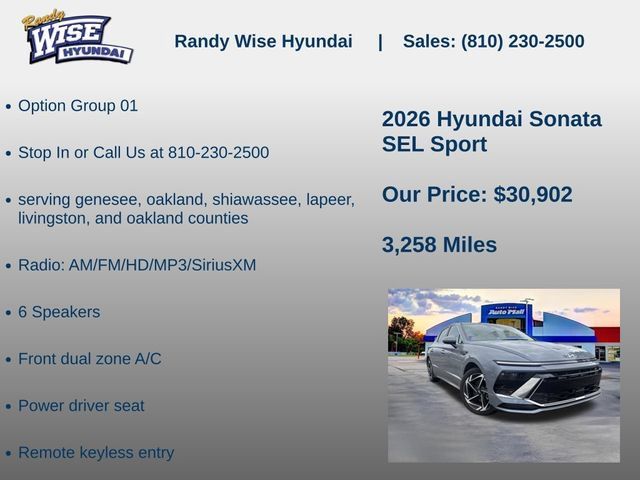 New 2026 Hyundai Sonata SEL AWD/4WD image 5