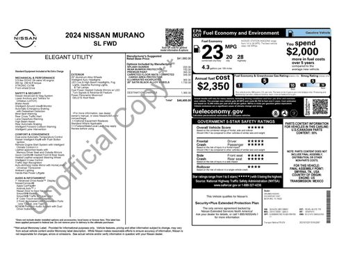 Used 2024 Nissan Murano SL FWD image 44