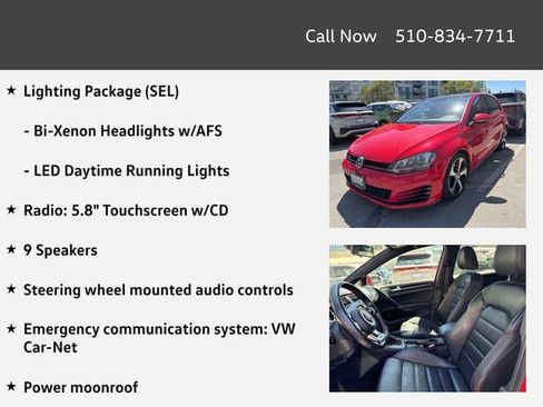 Used 2015 Volkswagen GTI SE w/ Lighting Package (SEL) FWD image 4