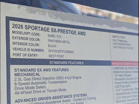 New 2026 Kia Sportage SX image 14