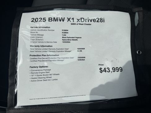 Certified 2025 BMW X1 xDrive28i w/ Convenience Package AWD/4WD image 20