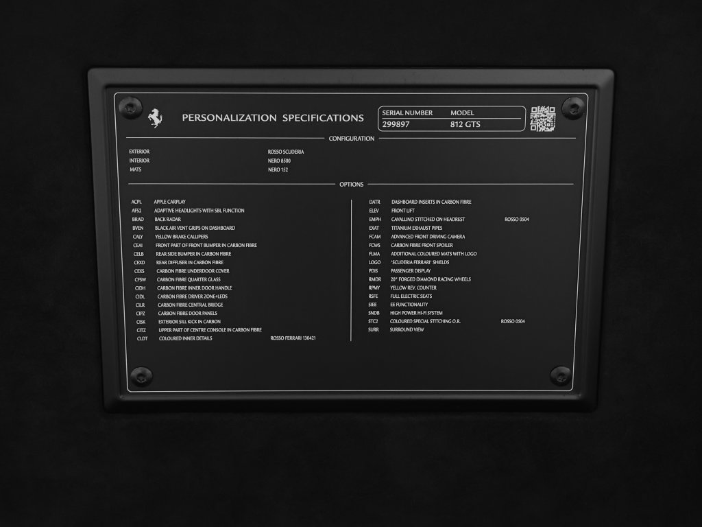 Certified 2023 Ferrari 812 GTS RWD image 11