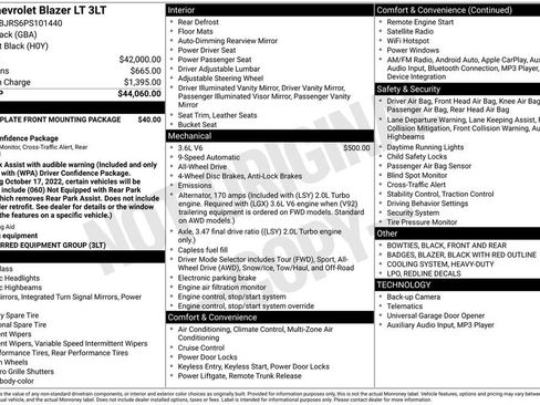 Used 2023 Chevrolet Blazer LT image 41