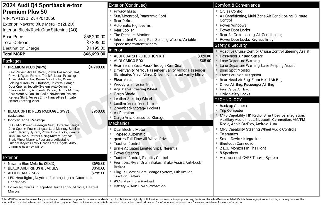 Certified 2024 Audi Q4 e-tron Premium Plus w/ Premium Plus AWD/4WD image 40
