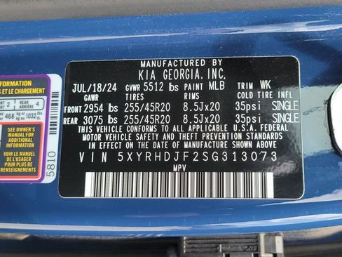 Certified 2025 Kia Sorento X-Line EX AWD/4WD image 23