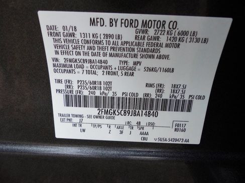 Used 2018 Ford Flex SEL w/ Equipment Group 202A image 16
