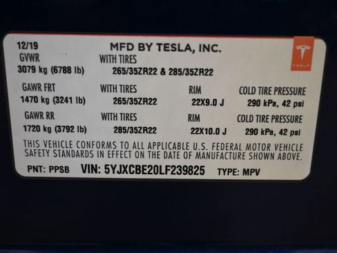 Used 2020 Tesla Model X Long Range AWD/4WD image 42