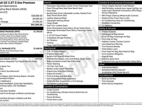 Used 2021 Audi Q3 2.0T Premium w/ Convenience Package image 35