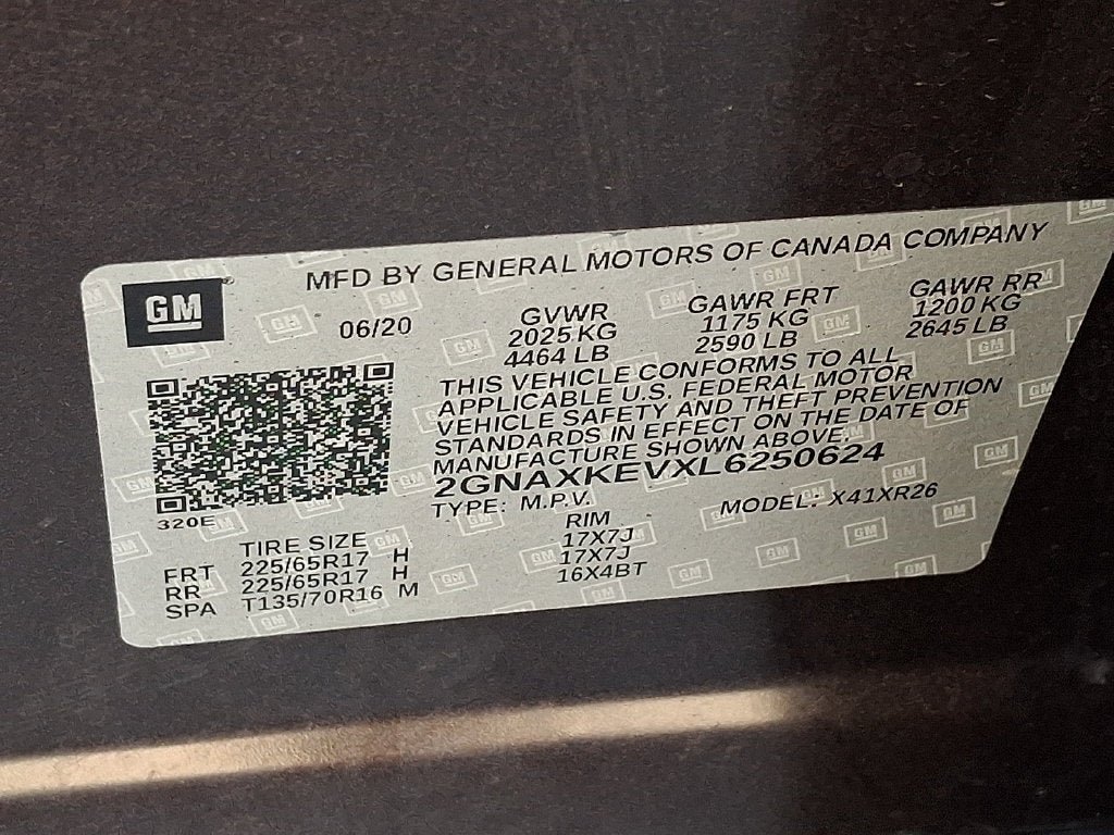 Certified 2020 Chevrolet Equinox LT FWD image 29