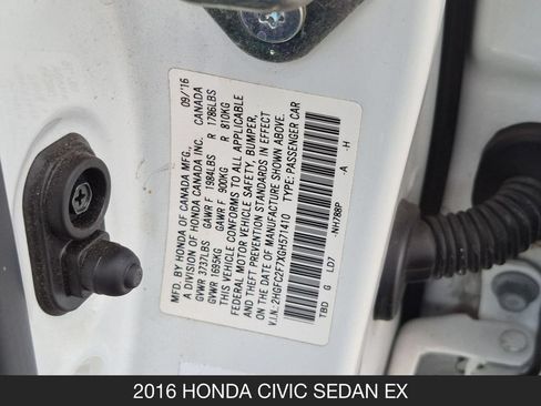 Used 2016 Honda Civic EX image 25