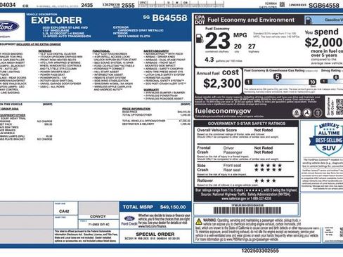 Used 2025 Ford Explorer ST-Line w/ ST-Line Street Pack AWD/4WD image 14