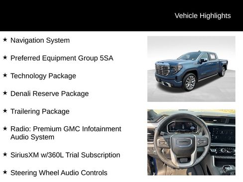 Used 2025 GMC Sierra 1500 Denali w/ Denali Reserve Package AWD/4WD image 9