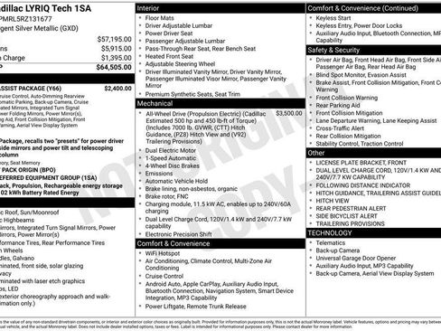 Certified 2024 Cadillac Lyriq Tech w/ Driver Assist Package AWD/4WD image 27