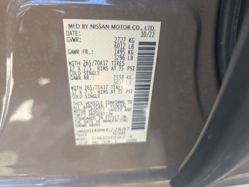 Used 2023 Nissan Frontier PRO-4X w/ Pro-4X Premium Package image 13