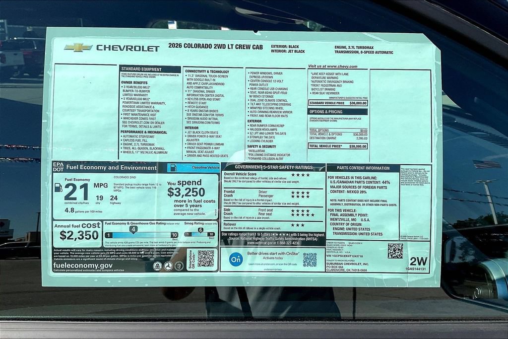 New 2026 Chevrolet Colorado LT RWD image 14