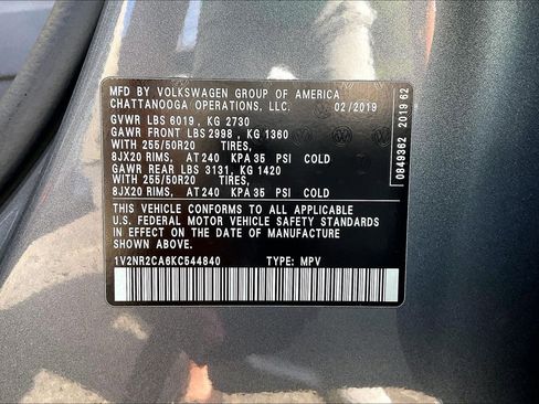 Used 2019 Volkswagen Atlas SEL Premium image 33