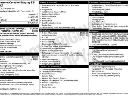 Used 2016 Chevrolet Corvette Stingray Coupe w/ 2LT Preferred Equipment Group