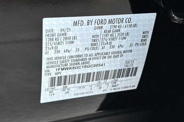 Certified 2025 Ford Explorer ST w/ Sun And Sound Package AWD/4WD image 29
