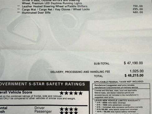 Used 2021 Lexus NX 300h AWD w/ Premium Package image 64