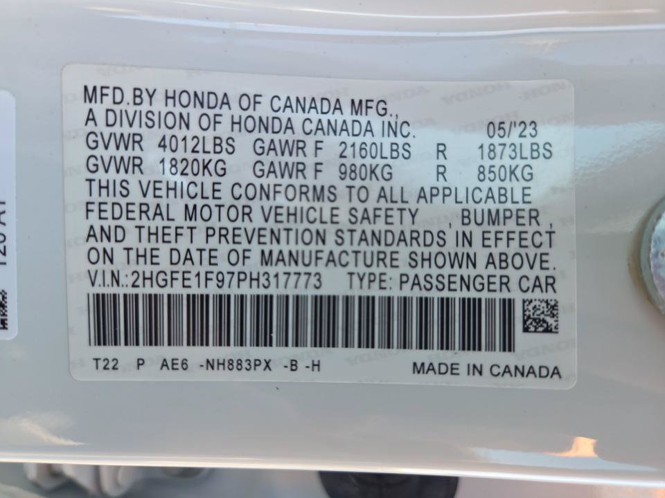 Certified 2023 Honda Civic Touring image 35