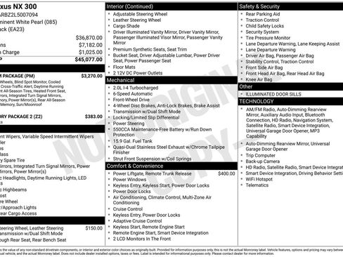 Used 2020 Lexus NX 300 FWD w/ Premium Package image 29