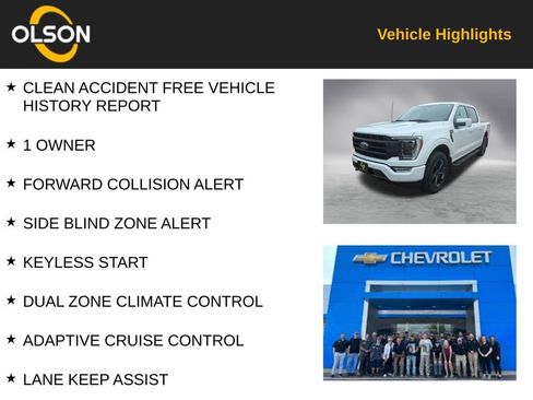 Used 2022 Ford F150 Lariat w/ Equipment Group 502A High image 2