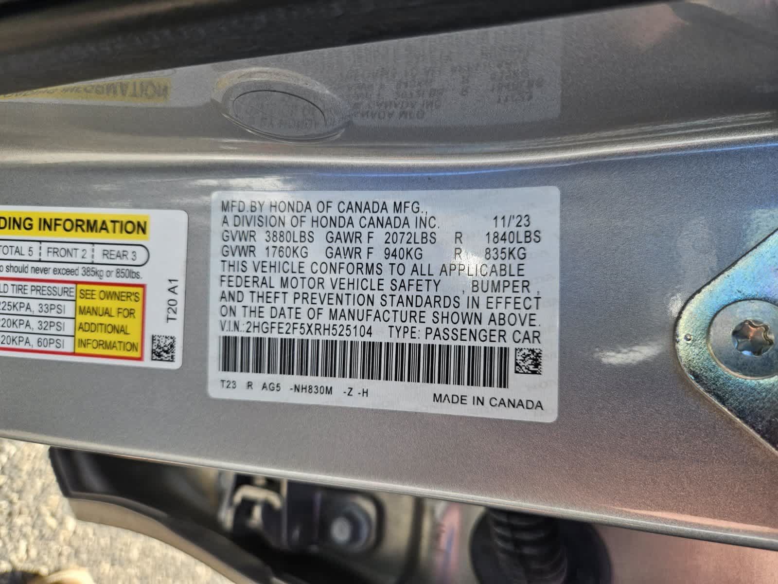 Used 2024 Honda Civic Sport image 31