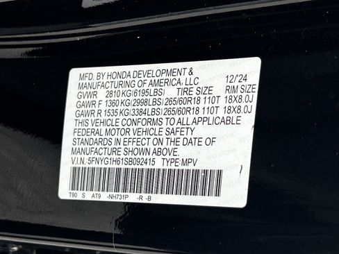 Certified 2025 Honda Pilot TrailSport image 36