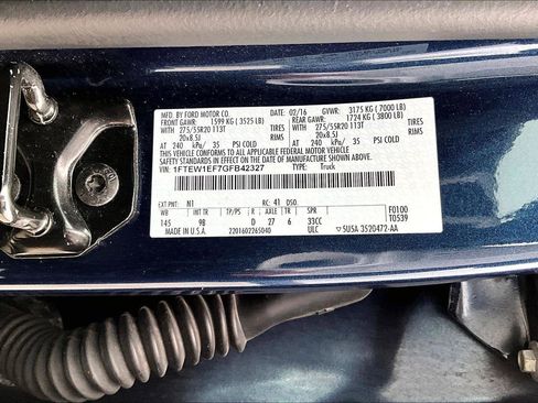 Used 2016 Ford F150 Platinum w/ Equipment Group 701A Luxury image 16