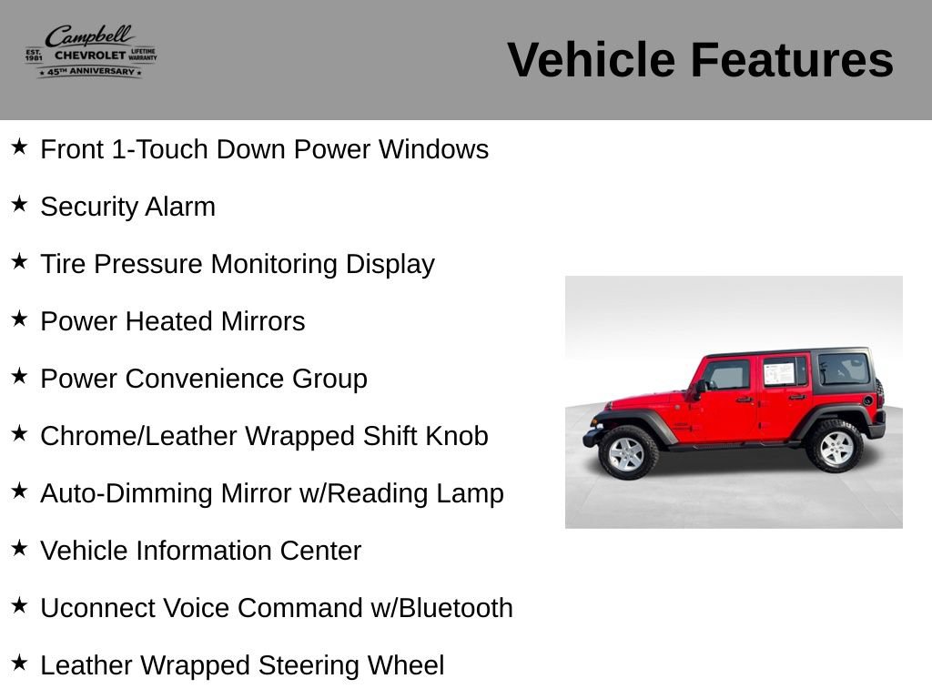 Used 2016 Jeep Wrangler Unlimited Sport w/ Quick Order Package 24S AWD/4WD image 16