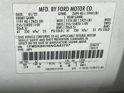Used 2022 Ford Explorer ST-Line AWD/4WD image 37