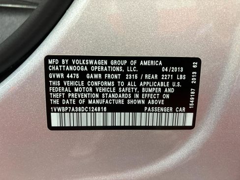 Used 2013 Volkswagen Passat 2.5 SE image 37