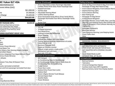 Used 2021 GMC Yukon SLT w/ SLT Luxury Package image 38