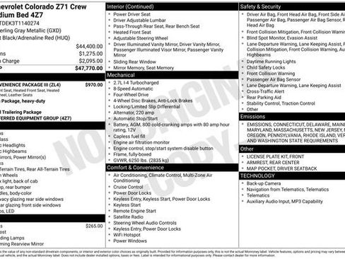 New 2026 Chevrolet Colorado Z71 w/ Z71 Convenience Package 2 image 10