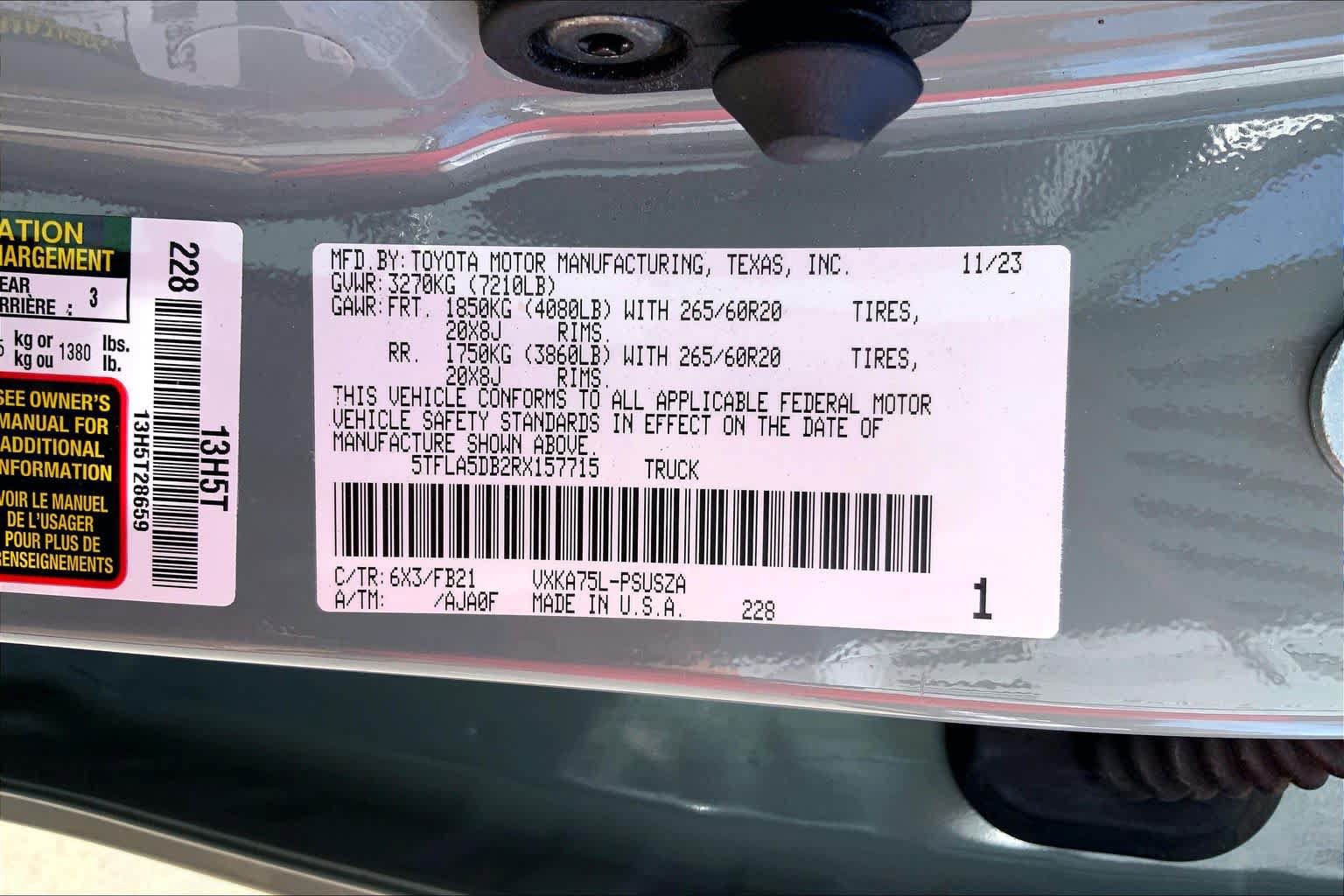 Used 2024 Toyota Tundra SR5 w/ TRD Sport Package AWD/4WD image 33