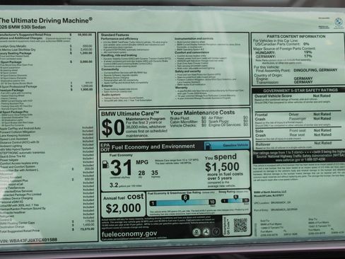New 2026 BMW 530i w/ M Sport Package image 32