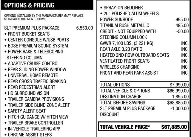 Used 2023 GMC Sierra 1500 SLT w/ SLT Premium Plus Package AWD/4WD image 27