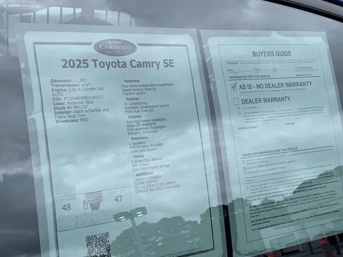 Used 2025 Toyota Camry SE FWD image 36