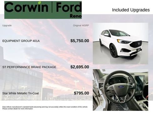 Used 2022 Ford Edge ST w/ Equipment Group 401A AWD/4WD image 3