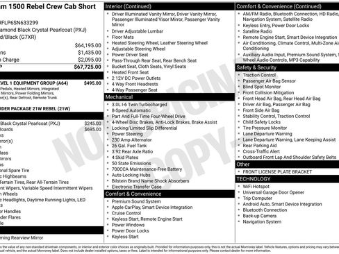 Used 2025 RAM 1500 Rebel w/ Rebel Level 1 Equipment Group image 36