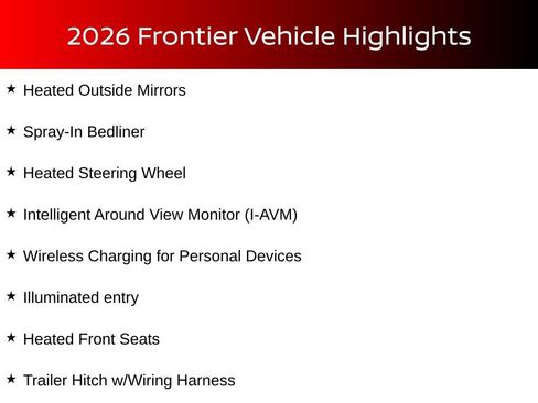 New 2026 Nissan Frontier PRO-4X w/ Pro-4x Convenience Package image 14