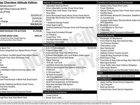 Certified 2020 Jeep Cherokee Latitude Plus AWD/4WD image 35