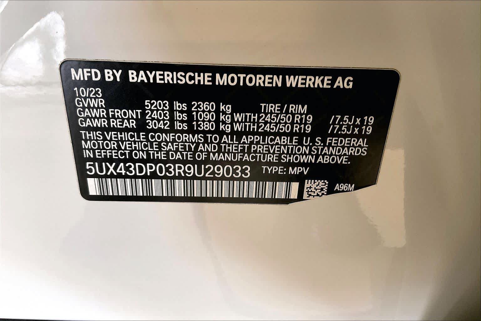 Used 2024 BMW X3 sDrive30i w/ Convenience Package RWD image 32