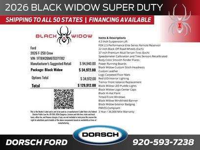 New 2026 Ford F250 Lariat w/ Black Appearance Package