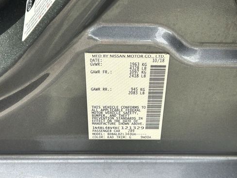 Certified 2019 Nissan Altima 2.5 S image 13