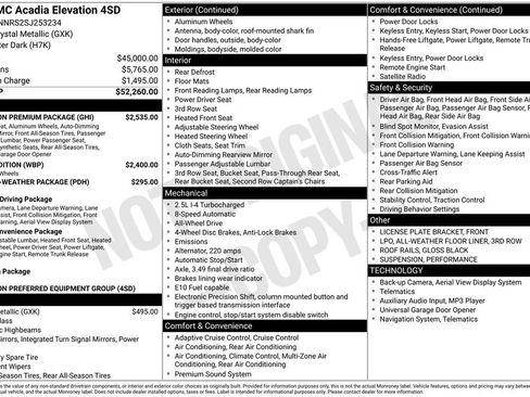 Certified 2025 GMC Acadia Elevation w/ Elevation Premium Package image 39